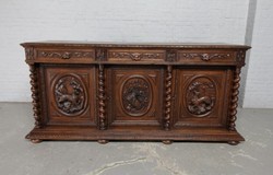 Antique hunt sideboard