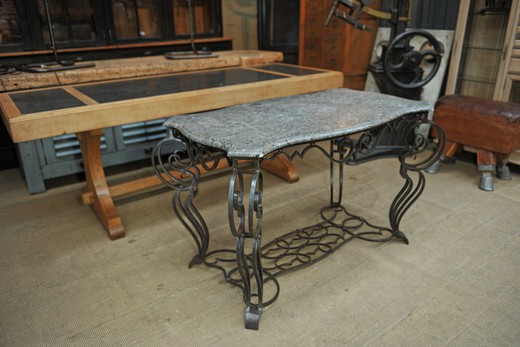 an antique Rococo table