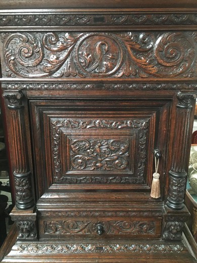 antique pair cabinets from oak