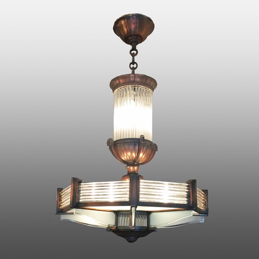 antique chandelier in the style of art deco