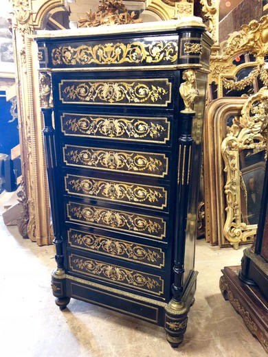 antique furniture in Napoleon III style