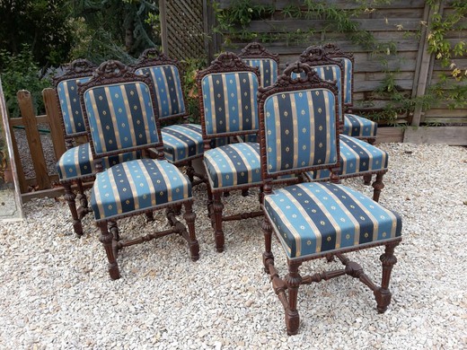 a set of antique chairs