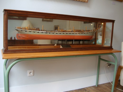 the antique model of the ship