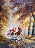 Painting «Hunting for foxes»