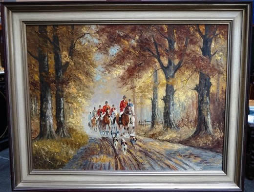 Painting «Hunting for foxes»
