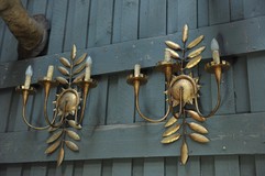 Antique pair sconces