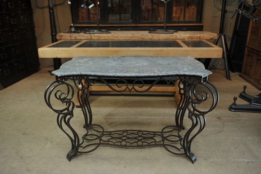an antique Louis XV table
