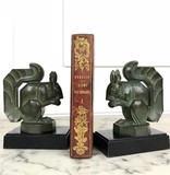 Antique bookends art deco