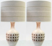 Pair ceramic lamps