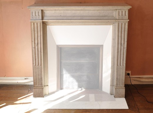 Small antique Louis XVI style fireplace