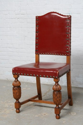 мебель из дуба, кресло тюдор, антикварное кресло