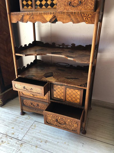 Antique shelf with drawers