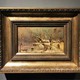 Antique painting "Sunset"