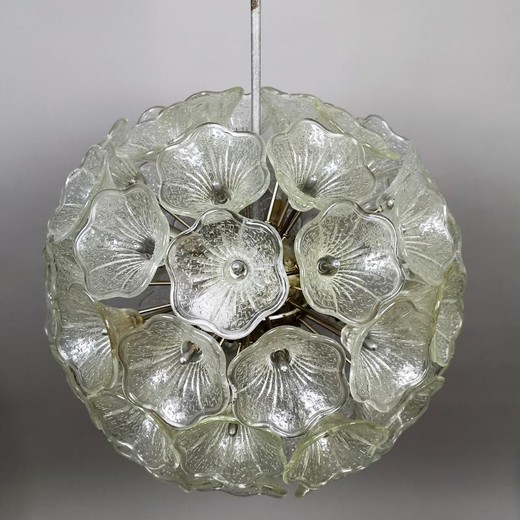 Antique murano glass sputnik chandelier
