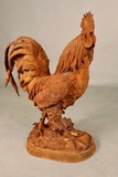 Antique sculpture of a rooster