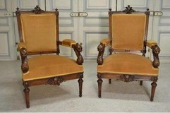 Pair of antique armchairs