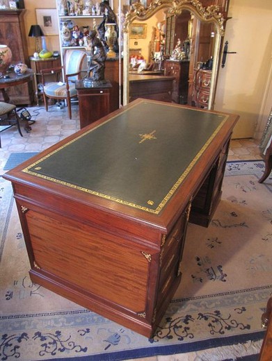 Antique Empire mahogany desk