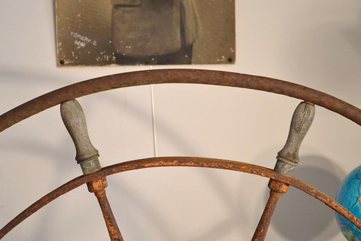 Antique ship steering wheel