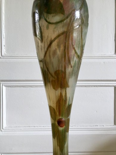 Big antique vase Daum Nancy
