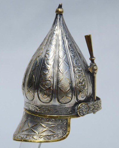Antique model of the Hungarian helmet of the XIXth C.
