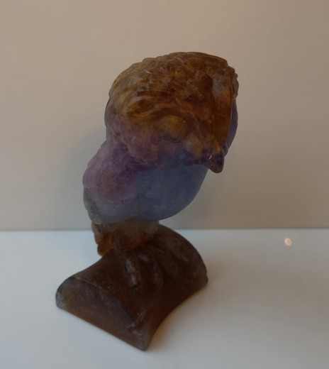 Glass figure "Owl" Daum Nancy