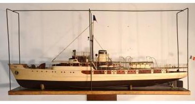 Vintage model of the ship