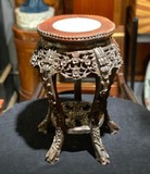 Antique pedestal in oriental style