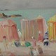 Антикварная картина "Пляж"