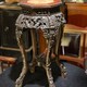 Antique pedestal console