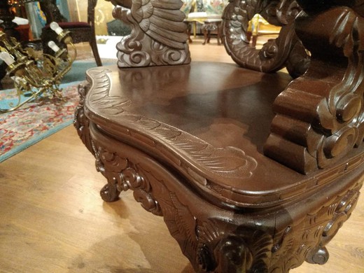 Antique oriental armchair