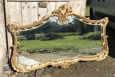 Antique wall mirror