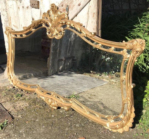 Antique wall mirror