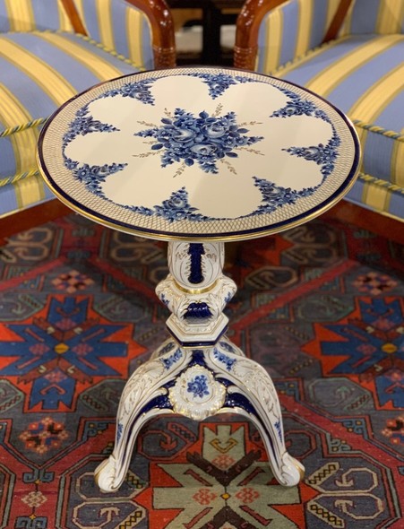 Antique porcelain coffee table