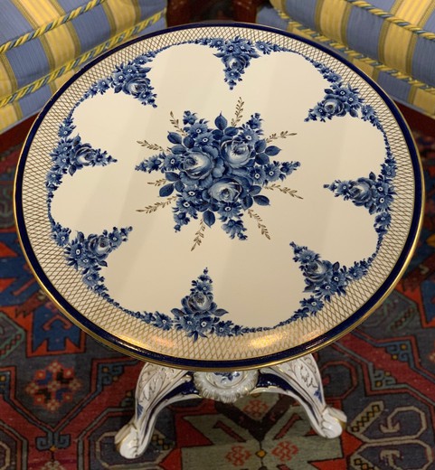 Antique porcelain coffee table