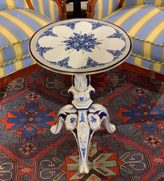 Antique porcelain coffee table