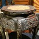 Antique pedestal console