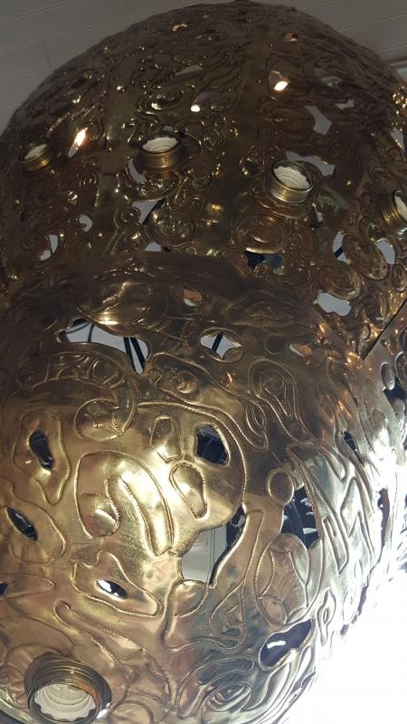 Antique fantastic egg shaped chandelier