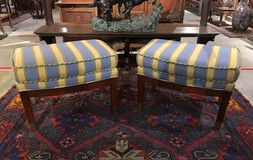 Pair of vintage ottomans