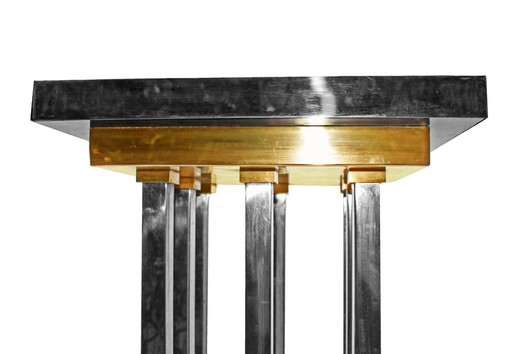 антикварная мебель из золоченой латуни и хромированного металла