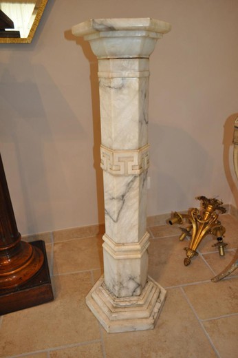 антикварная колонна из мрамора в стиле наполеон 3 купить в москве