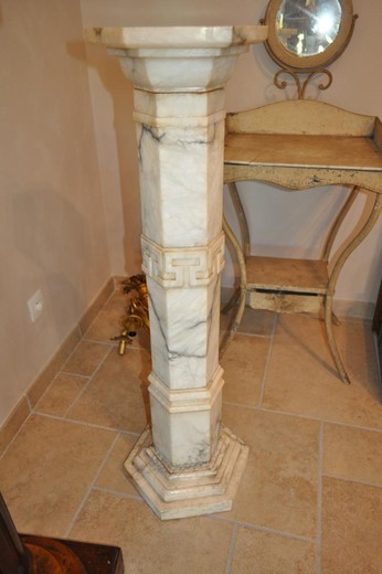 старинная колонна из мрамора в стиле наполеон 3 купить в москве