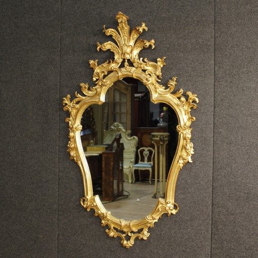 антикварное венецианское зеркало в раме из золоченого дерева людовик 15 купить в москве