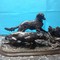 Антикварная скульптура "Собаки на стойке"