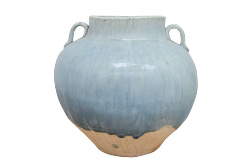 винтажные керамические вазы голубого цвета