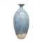 set of 5 blue ceramic vases