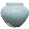 set of 5 blue ceramic vases