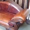 Antque leather sofa Art-Deco