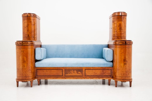 антикварный диван со стульями в стиле ампир из березы 19 век