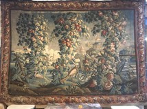 Antique wool and silk tapestry XVIII C.