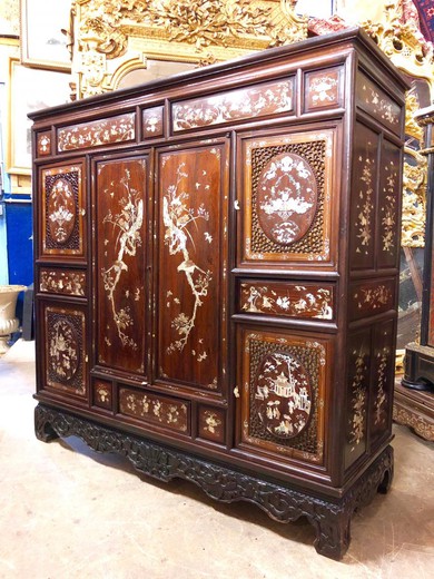 antique cabinet in wood